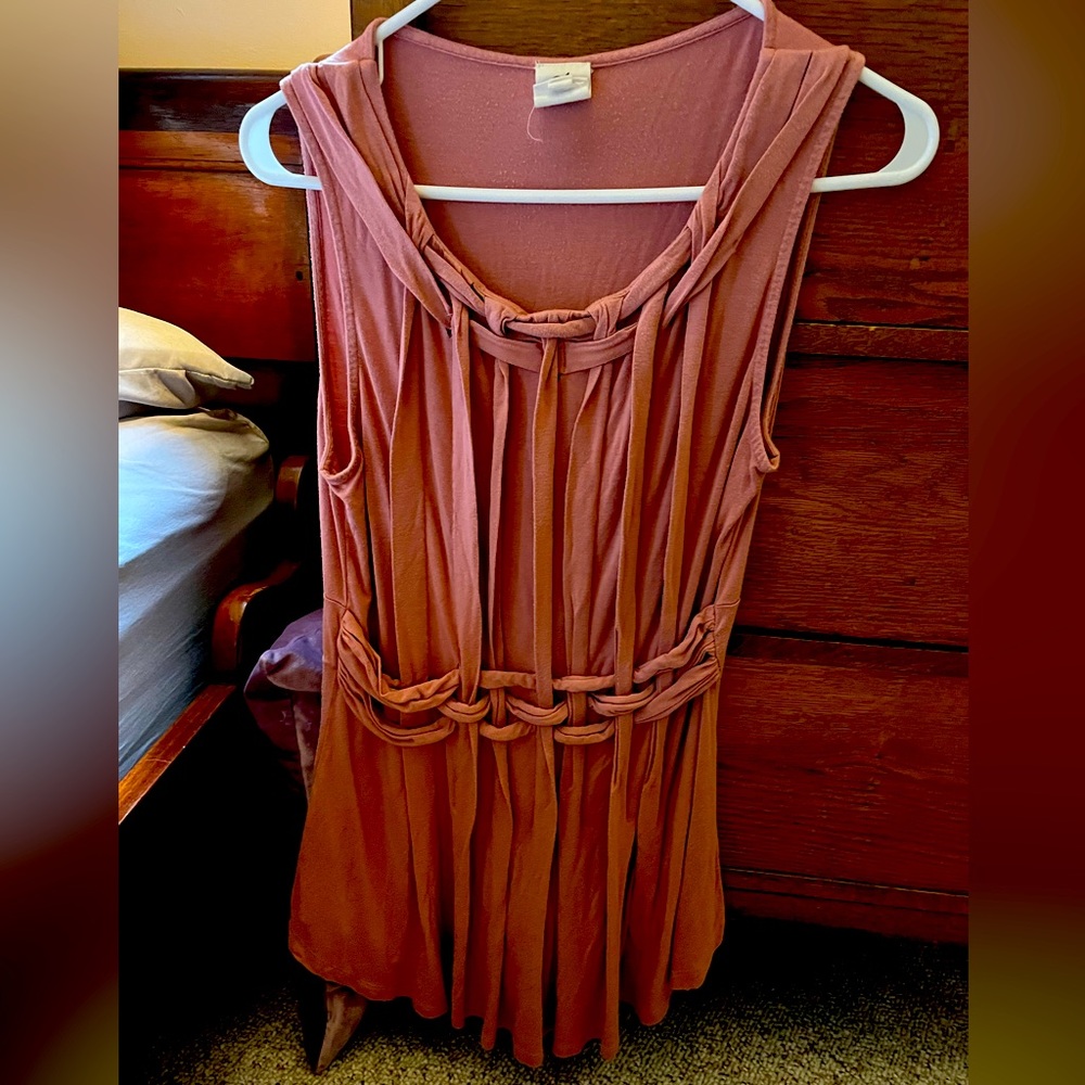 Pink Sleeveless Blouse